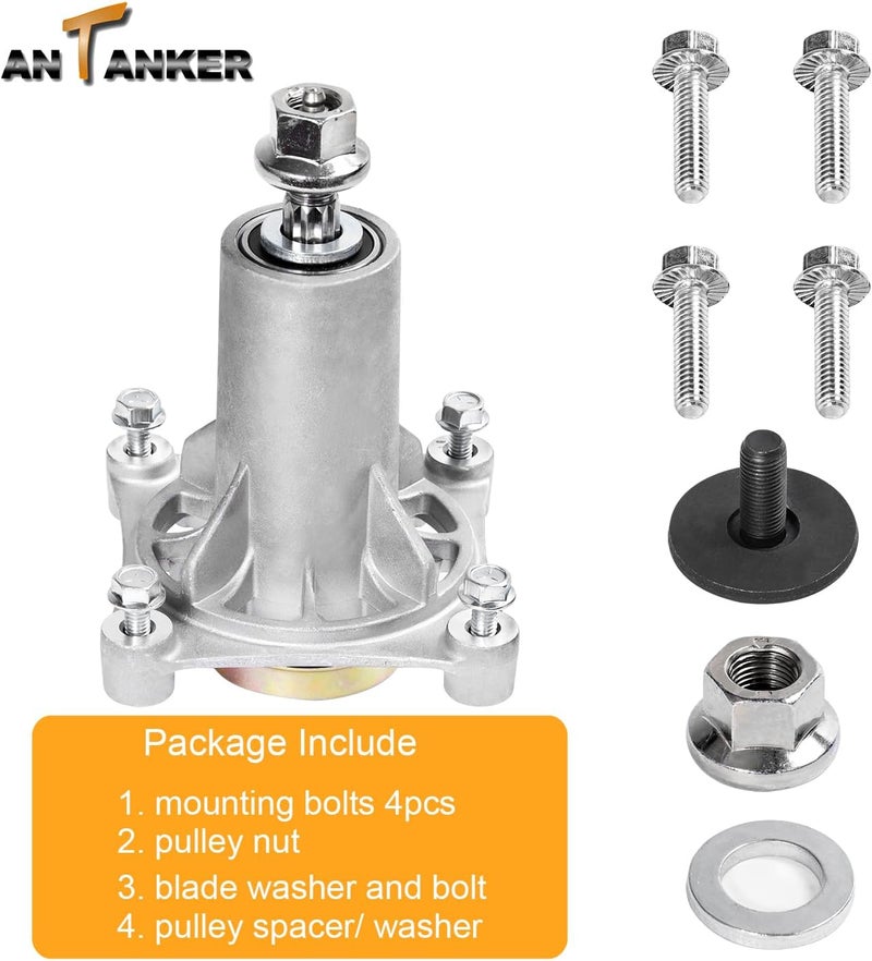 Antanker 187292 192870 Spindle Assembly Lawn Mower Parts Replace for Craftsman AYP 532187292 532187281 587819701 587125401 567253301 for H usqvarna Mandrel Assembly 42" 46" 48" 54" Mower Deck Spindle - Image 3